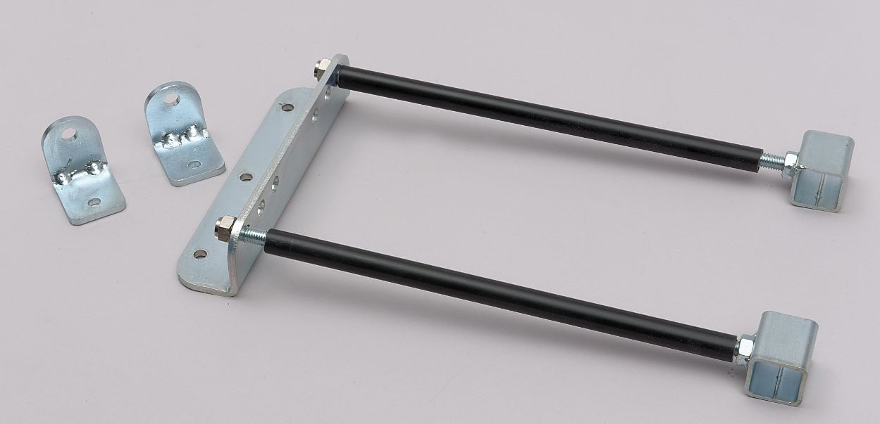 Premium Seifenkisten Bausatz Metall, speziell für Liegekisten, Detail Achsführung