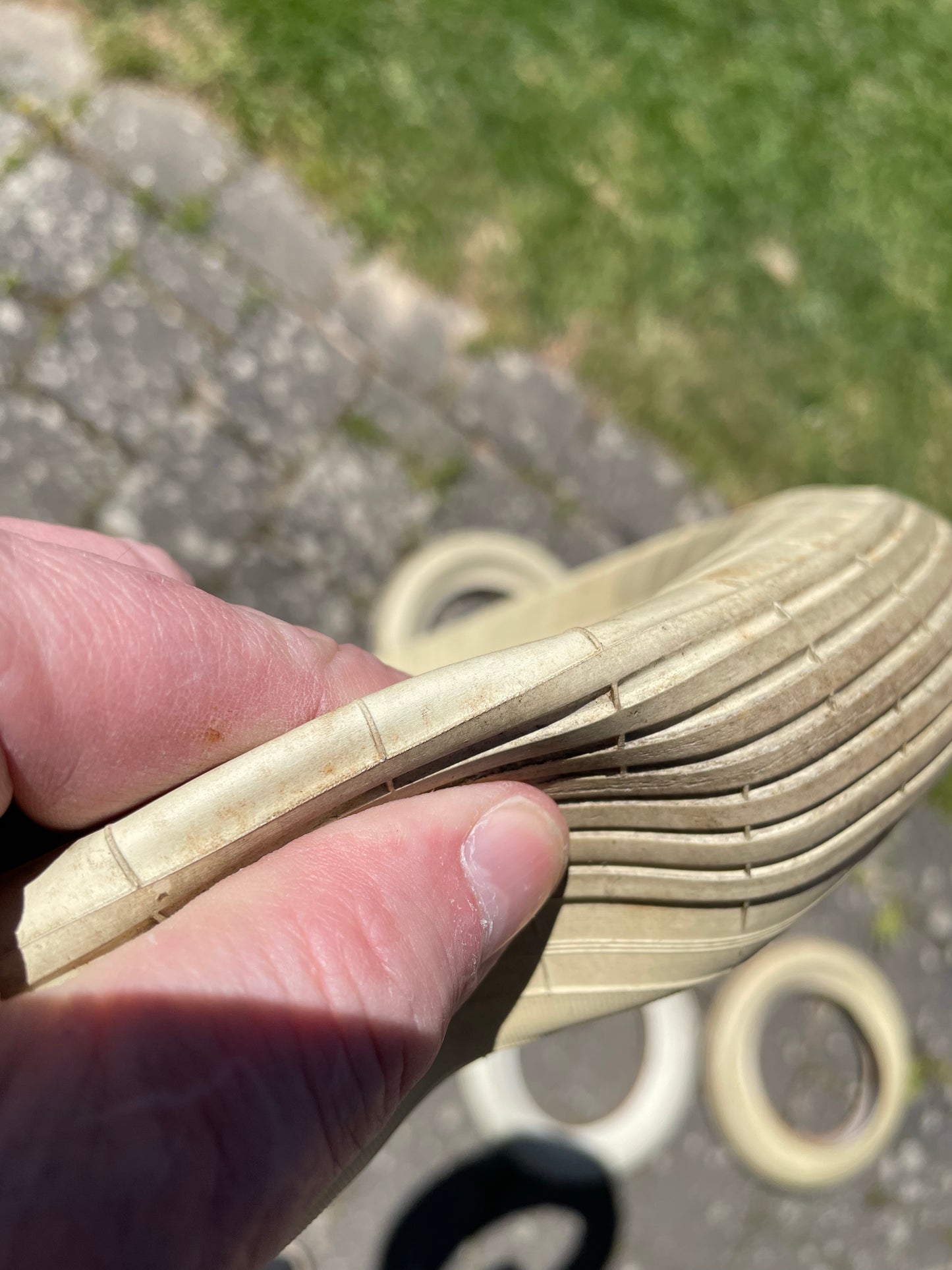 Mantel, Michelin weiss, , altes Längsprofil, schneller Mantel, gebraucht