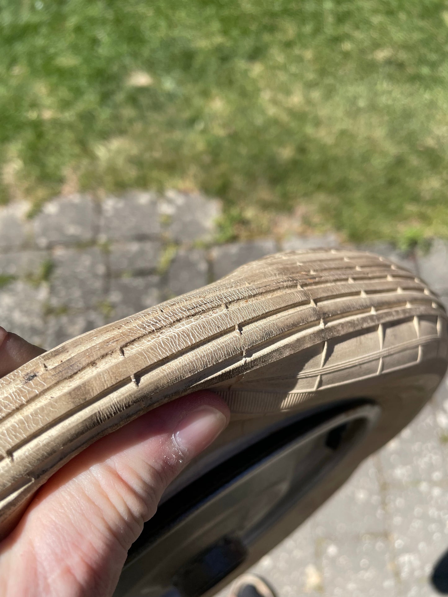 Mantel, Michelin weiss, , altes Längsprofil, schneller Mantel, gebraucht