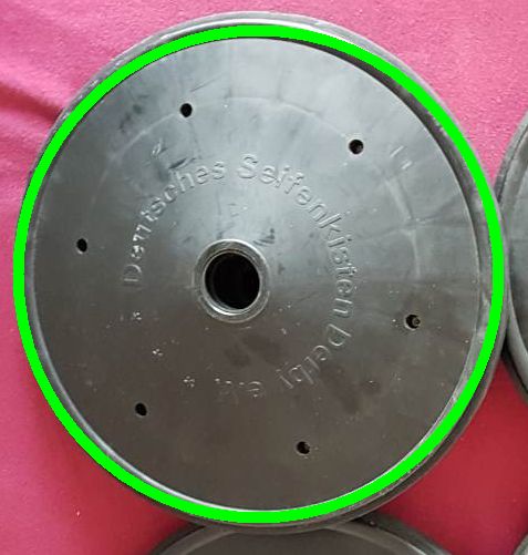 Radring für Kunststoff-DSKD Räder, Gummiring, Fahrprofil