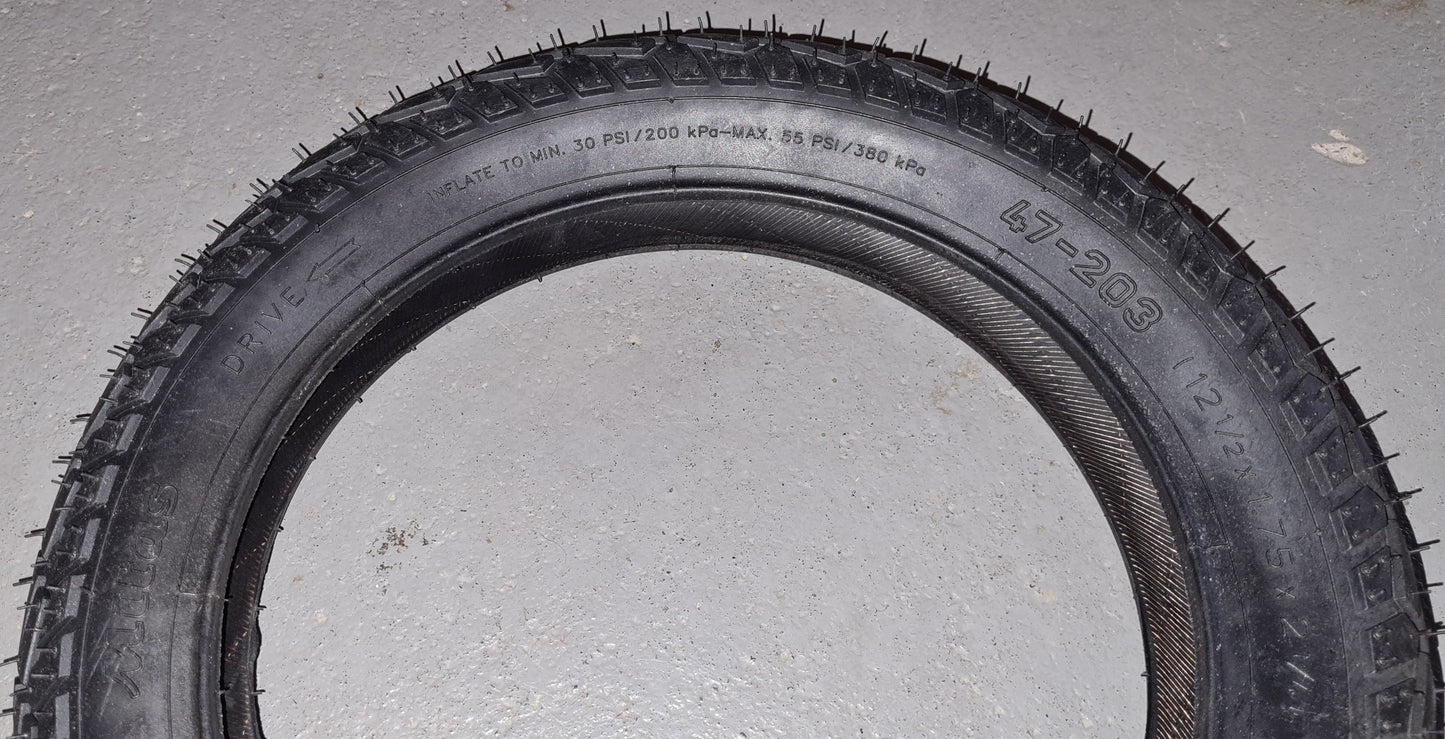 Reifen 12" für Seifenkistenfelgen (ETRTO 62-203 & 50-203 & 47-203mm)