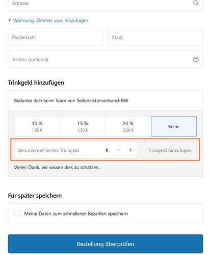 Spende an den Seifenkistenverband Baden-Württemberg